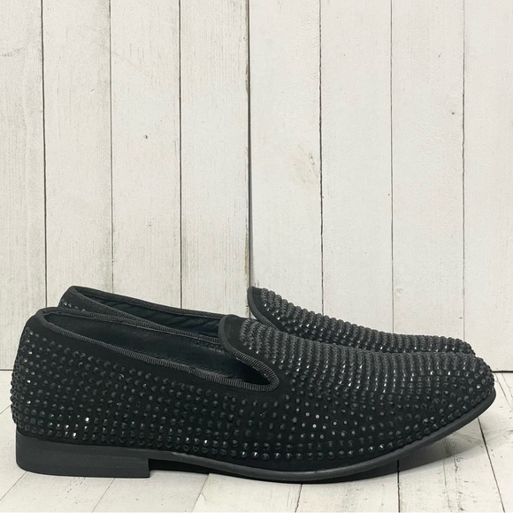 STEVE MADDEN Caviarr Men’s Rhinestone Crystal Studded Slip On Loafers main image 6